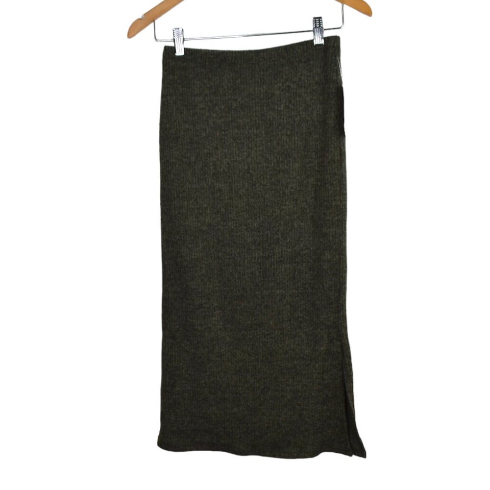 Velvet Touch Skirt S Womens Pencil Stretch Midi Green Half Lined Nordstrom